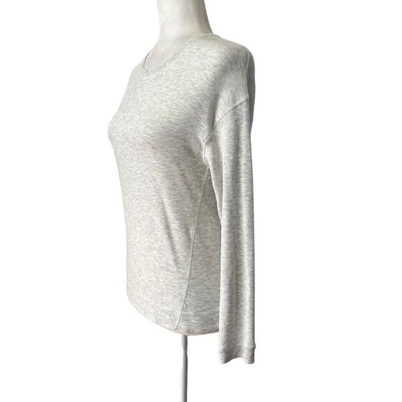 Reiss Soft Viscose blend Long-Sleeve Top Gray Crew Neck Sz XSmall - Picture 6 of 11